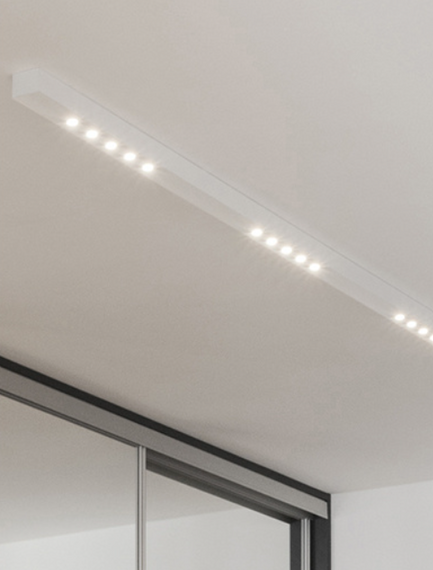 Lampa natynkowa czarna 40260-L930-W3-00-12 AQForm Lens Line LED section natynkowy 96cm