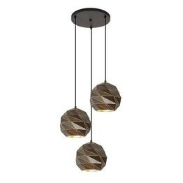 Italux Palermo PND-2424-3S-GR+GD Lampa wisząca