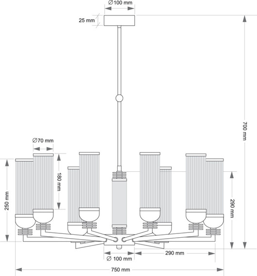 Kutek Izano IZA-ZW-8(ZM/5)T Zwis