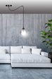 Wisząca lampa GIGI 1 BL GRAFIT czarny (937/1) - Emibig