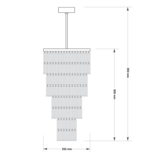 Lampa wisząca Kutek Ellini ELL-ZW-10(Z)250/II Złota