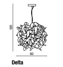 Delta AZ1692 biały Lampa Wisząca Azzardo