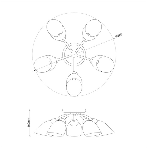 Lampa Sufitowa Milagro Portos ML2267