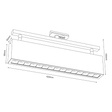 Bros Line A-glare track 15 3000K 6330 Lampa do szynoprzewodu