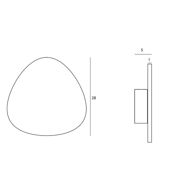 Kinkiet Maxlight W0392 Marbles 10W Czarny