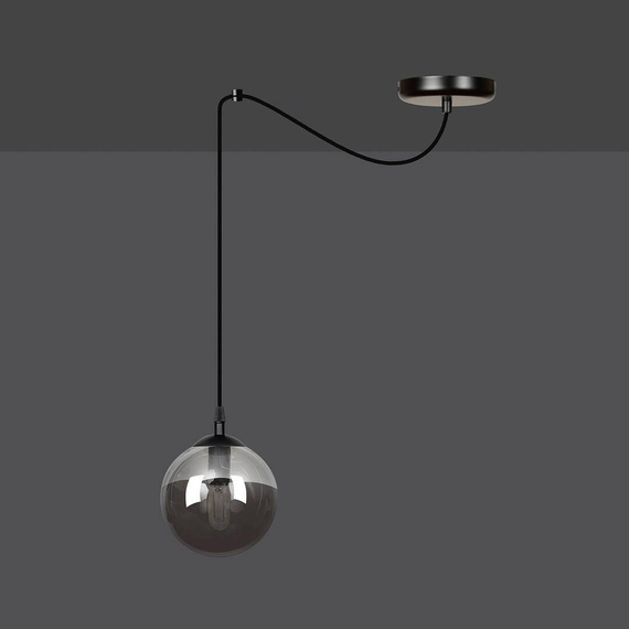 Wisząca lampa GIGI 1 BL GRAFIT czarny (937/1) - Emibig