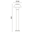 Lampa stojąca zewnętrzna Novolux Bucket H600 976C-L3110B-04
