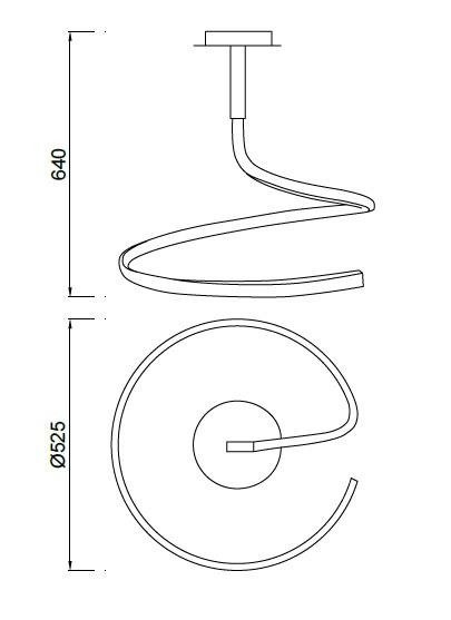 Lampa wisząca Mantra Nur XL 4982