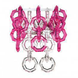 Kinkiet Facon de Venise MISSTRASS AP transparent/raspberry