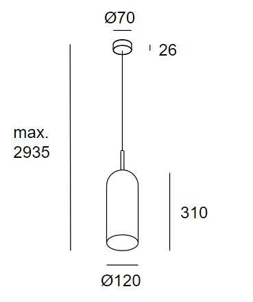 Lampa wisząca LEDS 00-8107-DN-12 Glam Grok