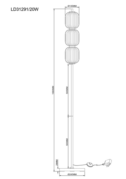 Lampa Stojąca Zuma Line Akari 003064-034747