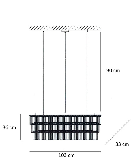 Lampa wisząca Berella Light Lester 8 BL0176