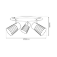 Lampa Sufitowa Milagro Best Złota ML9977
