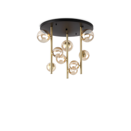 Lampa Sufitowa Ideal Lux Perlage Pl9 Ambra 328409