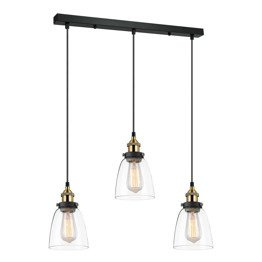 Lampa potrójna na listwie Italux Francis MDM-2563/3 GD+CL