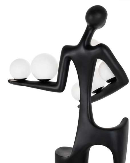 Moosee czarna Lampa stojąca HUMAN DREAMER