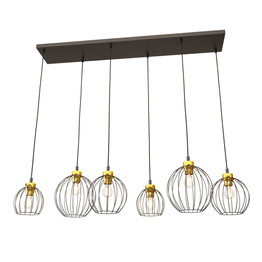 Lampa Wisząca Emibig Nando 6 Bl Gold (1368/6)