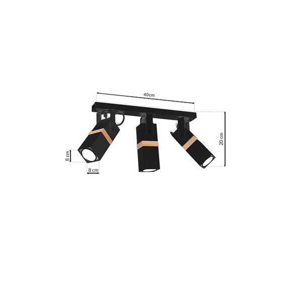 Lampa Sufitowa Milagro Vidar 3 MLP5402