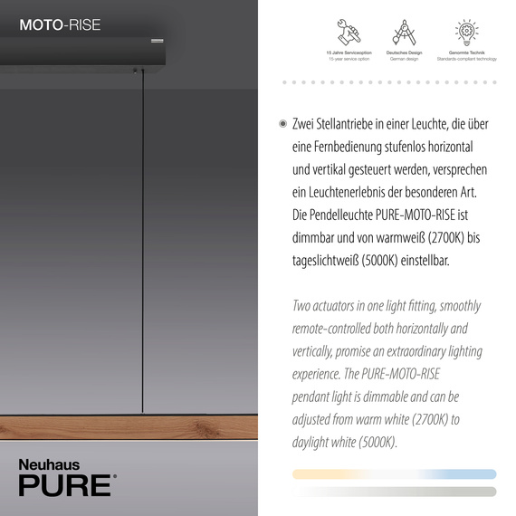 Żyrandol Paul Neuhaus Pure Moto-rise 003902-027084