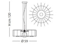 Lampa wisząca Sillux FUTURA SP 8/283 szara