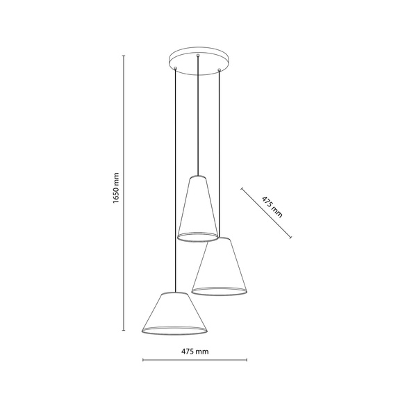 Zwis TK Lighting Conea 11203