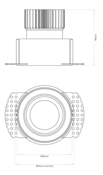 Oprawa pod zabudowę Astro Trimless Round Adjustable 5700