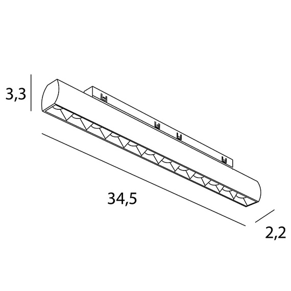 Raster obrotowy Maxlight Micro11 N0004N 18W 3000K czarny