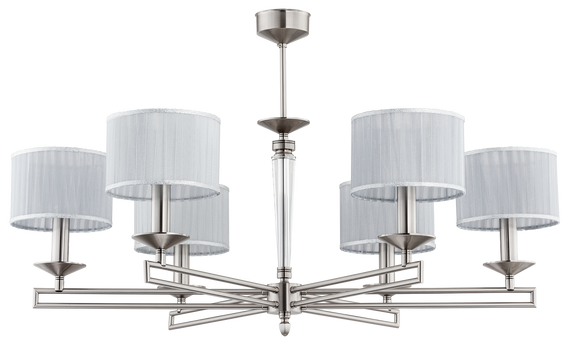 Lampa wisząca Kutek Zola ZOL-ZW-6(N/A) Nikiel