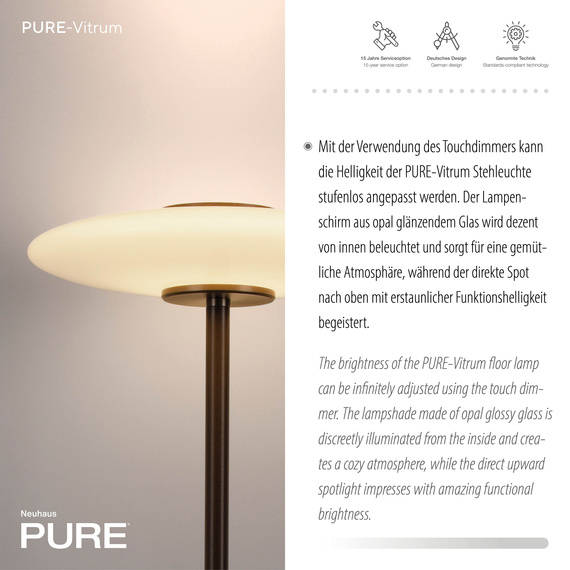 Paul Neuhaus Pure Vitrum 003902-030803 Lampa Stojąca