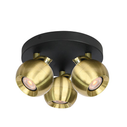 Reflektor Spot Italux Lafin Spl-45379-3R-Bk-Gd