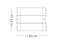 Plafon Lampade Italiane CRAZY LS 1037/60P satynowy 60 cm