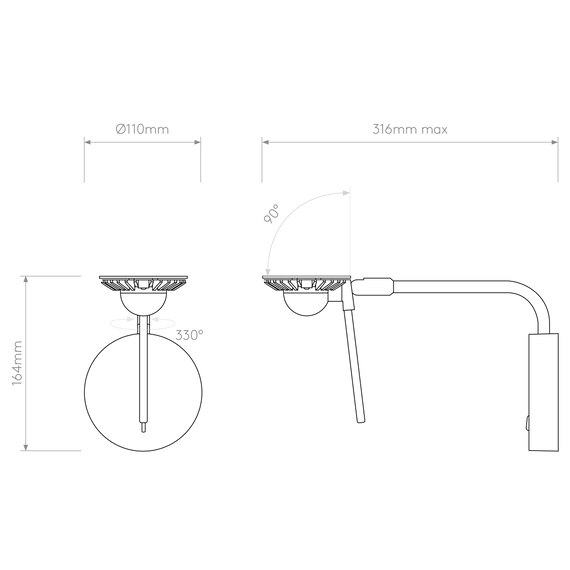 Kinkiet Astro Miura 1444005