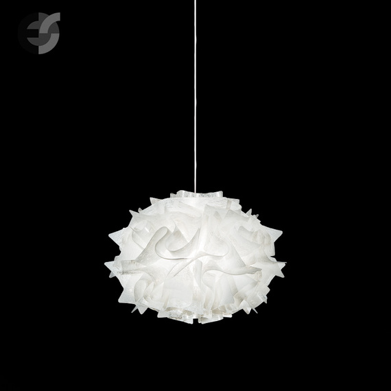 Lampa wisząca Slamp Veli Couture Mini Single z kablem transparentnym