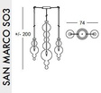 Lampa wisząca Evi Style SAN MARCO SO 3