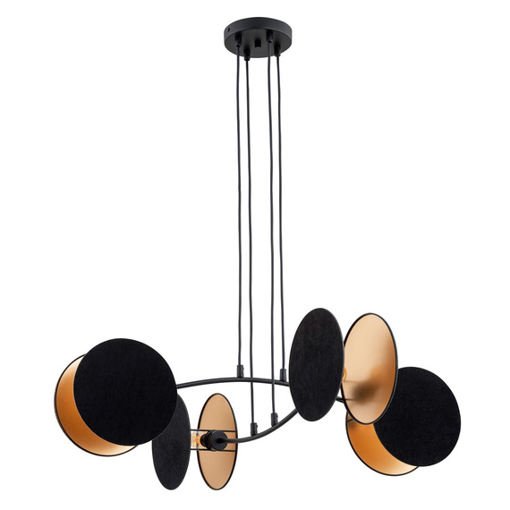 Lampa Wisząca Emibig Motif 4 Black/Gold (1325/4)