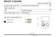 Plafon Azzardo Brant 2 Square AZ2827