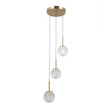 Lampa Wisząca Italux Padri Pnd-40827-3-Hbr-Cl