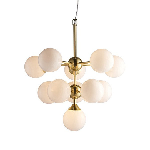 Lampa wisząca Endon Oscar 11 mosiądz 76500