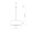 Lampa wisząca Nowodvorski Cedro L 11666 Beżowa Duża