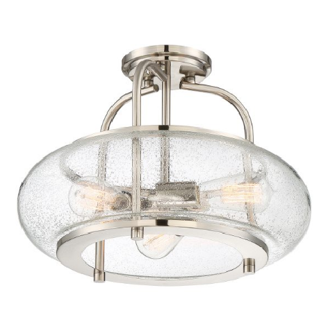 Plafon Elstead Lighting Trilogy QZ-TRILOGY-SFM-BN Nikiel