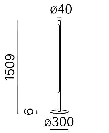  AQform Thin Tube Lampa podłogowa 26551-M930-D9-00-12