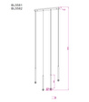 Lampa Wisząca Berella Light Aramo 4 BK BL5581