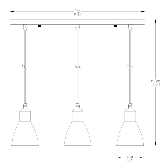 Lampa wisząca A8102-3A Zuma Line Mora