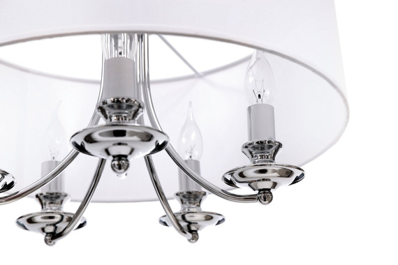 Zwis z białym abażurem Berella Light Adozo 5 BL0328