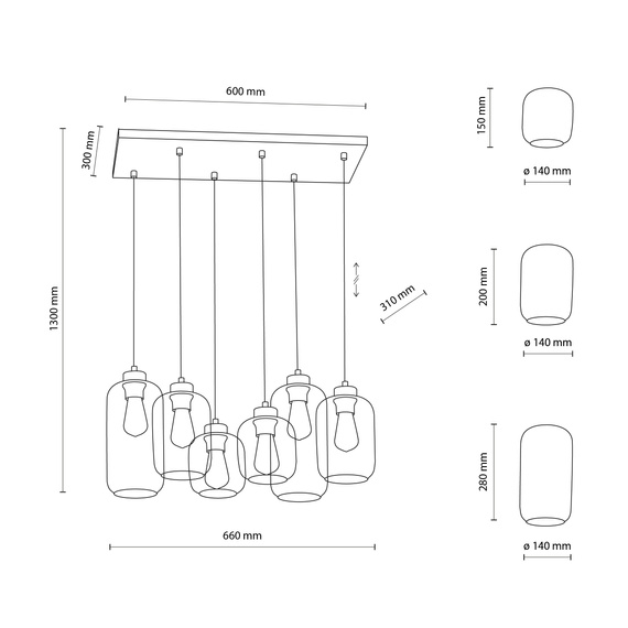 Lampa Wisząca TK Lighting Marco 3328