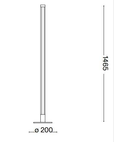 Ideal Lux Yoko 258874 Lampa podłogowa