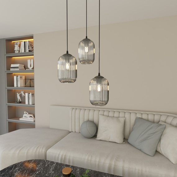 Lampa Wisząca Emibig Verdi 3prem Bl Grafit (1434/3PREM)