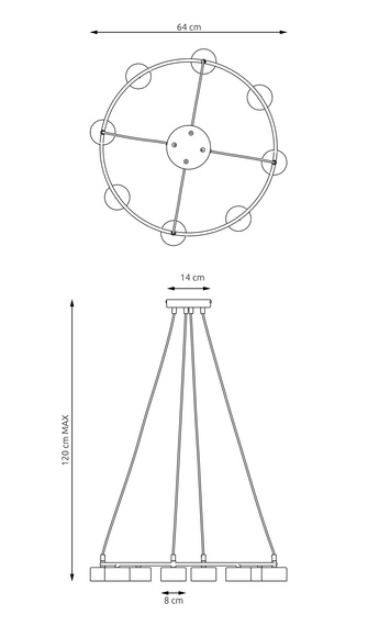 Zwis Emibig Starlit 8 Wh (1373/8)