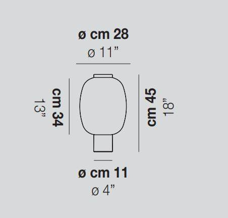 Vistosia Lampa stołowa RIFLESSOLT2 CR/TR RAV