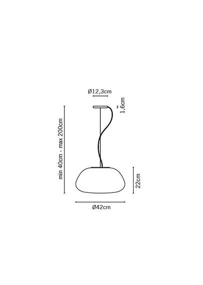 Lampa wisząca Fabbian LUMI POGA F07 A43 01 LED